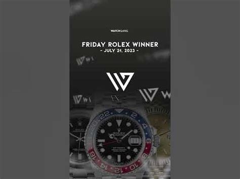 Friday Rolex Giveaway 